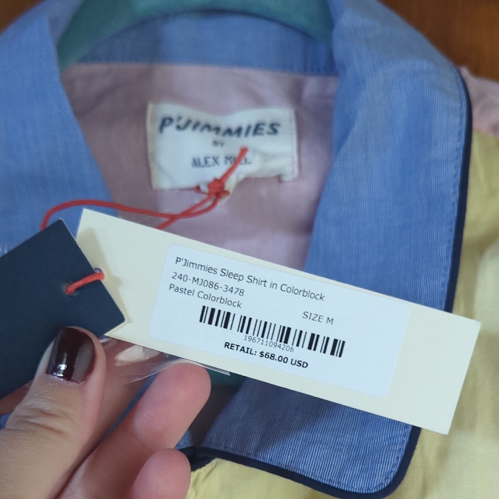 Alex Mill Multicolor Patchwork Shirt NWT - image 2